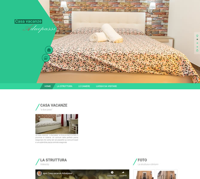 Screenshot di casavacanzeaduepassi.it